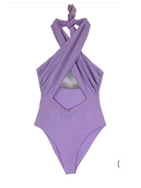JMP the label. Women's Lavender Twist-Front One-Piece Swimsuit- NWT